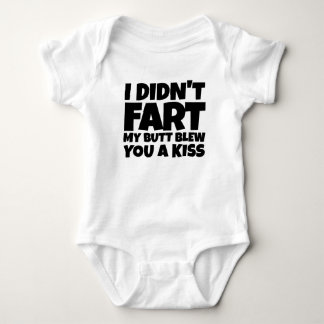 Body Para Bebé No fart mi extremo le soplé un beso