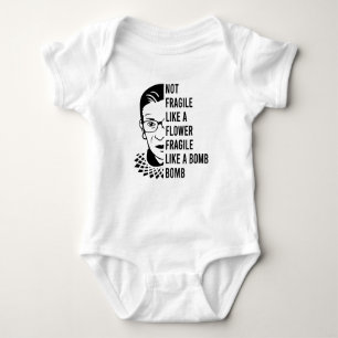Body Para Bebé No frágil como una flor frágil como una bomba