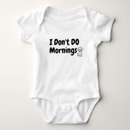 Body Para Bebé No hago mañanas. Cansado. Perro