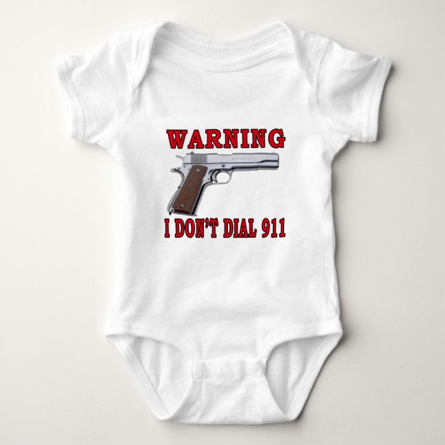 Body Para Bebé No hago marco 911 (Anverso)