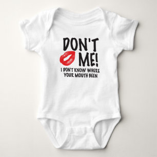 Body Para Bebé No me bese camiseta