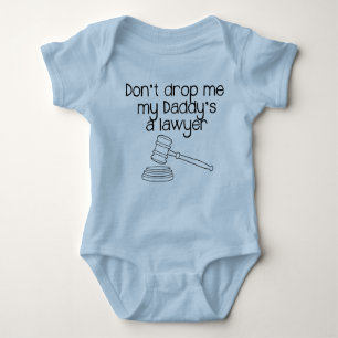 Body Para Bebé No me caiga, abogado de mi papá