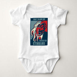 Body Para Bebé No me culpe, yo votó por Cthulhu