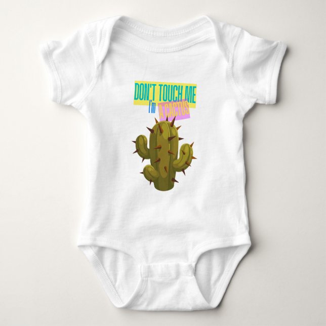 Body Para Bebé No Me Toques, Soy Un Cactus (Anverso)