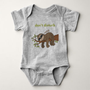 Body Para Bebé No molestar a Sloth baby bodysuit