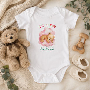 Body Para Bebé No Podemos Esperar Más Bebé Niño Oso Celebración