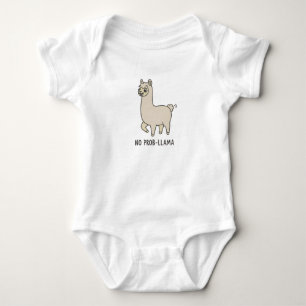 Body Para Bebé "No Prob-Llama" Dibujo Adorable - ¡Vibraciones Rel