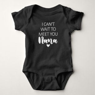 Body Para Bebé No puedo esperar para conocer a Nana Pregnancy Anu