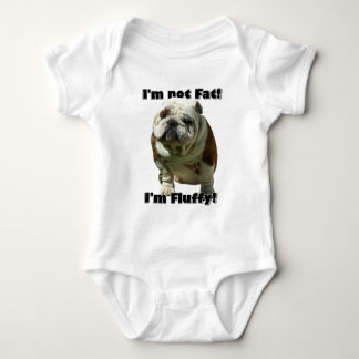 Body Para Bebé No soy bebé gordo del bulldog
