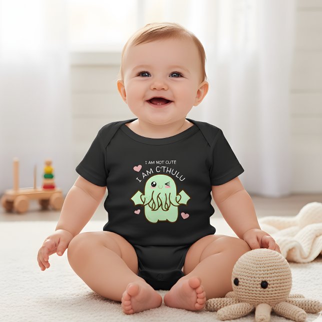 Body Para Bebé No soy lindo, soy Cthulhu Baby Bodysuit (Subido por el creador)