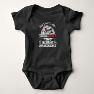 Body Para Bebé No te metas con la abuela Saurus Dinosaur