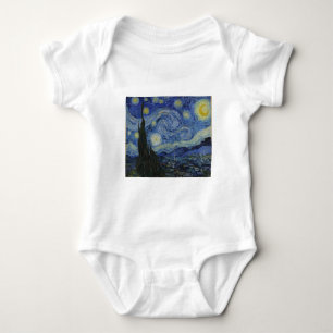 Body Para Bebé Noche estrellada de Vincent Van Gogh