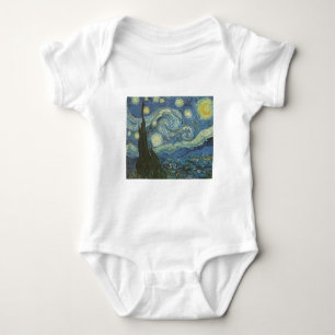Body Para Bebé Noche estrellada de Vincent Van Gogh