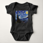 Body Para Bebé Noche estrellada: Saint Remy de Vincent Van Gogh<br><div class="desc">El año es 1889. Vincent Van Gogh es un paciente del asilo de Saint-Paul-de-Mausole en Saint-Rémy-de-Provence, Francia. Está sufriendo una enfermedad mental, y sus médicos le han aconsejado que se quede en casa y evite pintar. Pero Van Gogh no puede resistir el impulso de crear, y pasa sus días pintando...</div>