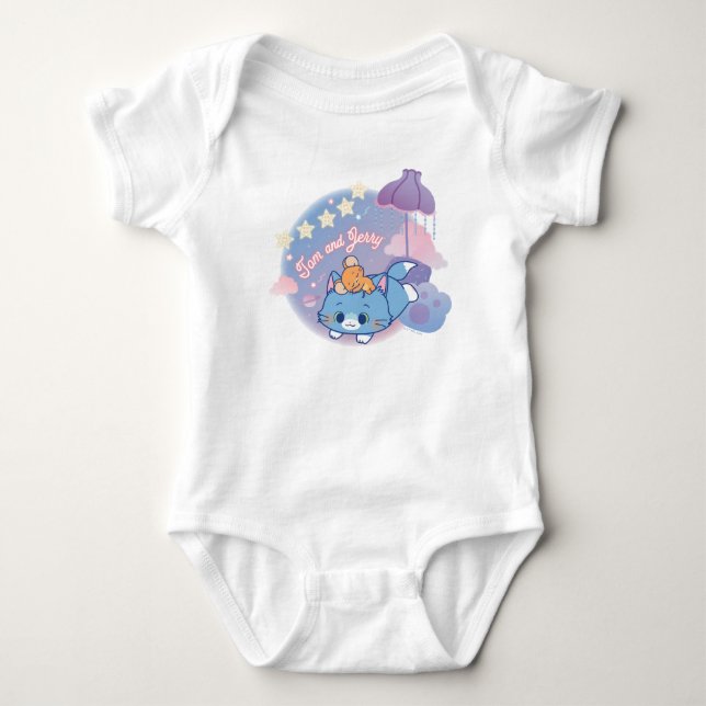 Body Para Bebé Noches de Anime Tom y Jerry Dreamy (Anverso)
