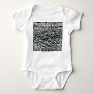 Body Para Bebé Noir cocodrilo: Mistique de cuero negro