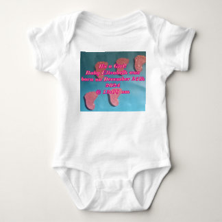 Body Para Bebé Nombramiento de la niña y traje de bodysuit de lle