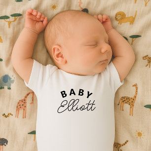 Body Para Bebé Nombrar bebé Regalo de recién llegados Personaliza