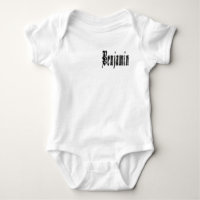 Nombre Benjamin Diseñado en Negro, 
