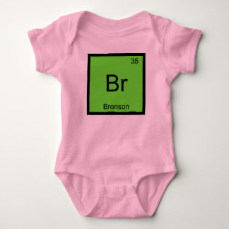 Body Para Bebé Nombre Bronson Química Elemento Tabla Periódica