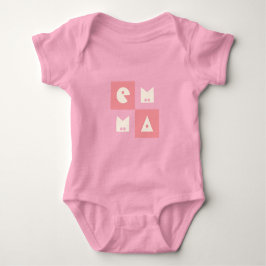 Body Para Bebé nombre de 4 letras ropa rosa caliente