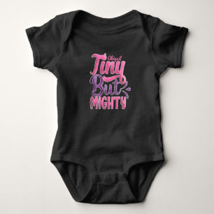 Body Para Bebé NOMBRE DE ADD personalizado pequeño pero poderoso