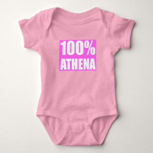 Body Para Bebé nombre de Atenea 100 por ciento