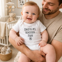 Nombre de bebé fanático del fútbol papá personaliz