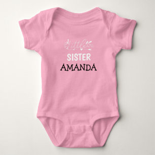 Body Para Bebé Nombre de bebé niña hermanita personalizable infan
