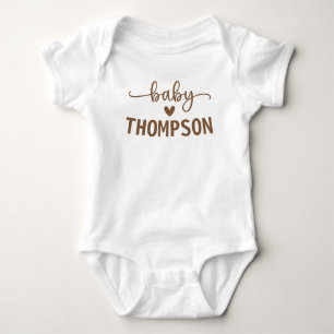 Body Para Bebé Nombre de bebé personalizado, próximo a llegar rec