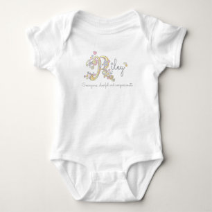Body Para Bebé Nombre de chicas Riley que significa vestimenta pa