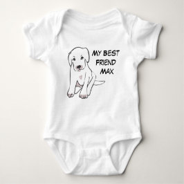 Body Para Bebé Nombre de perro de mi mejor amigo