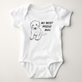 Body Para Bebé Nombre de perro mejor amigo