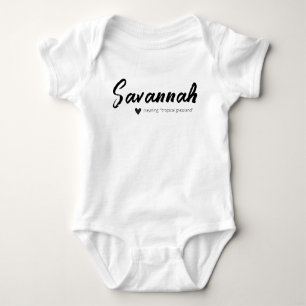 Body Para Bebé Nombre de Savannah Reveal Significado Mínimo Moder