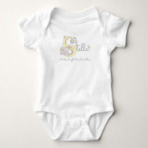Body Para Bebé Nombre de Stella chicas significa personalizado te