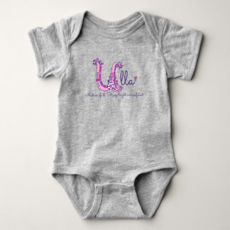 Body Para Bebé Nombre de Ulla y significa ropa de bebé