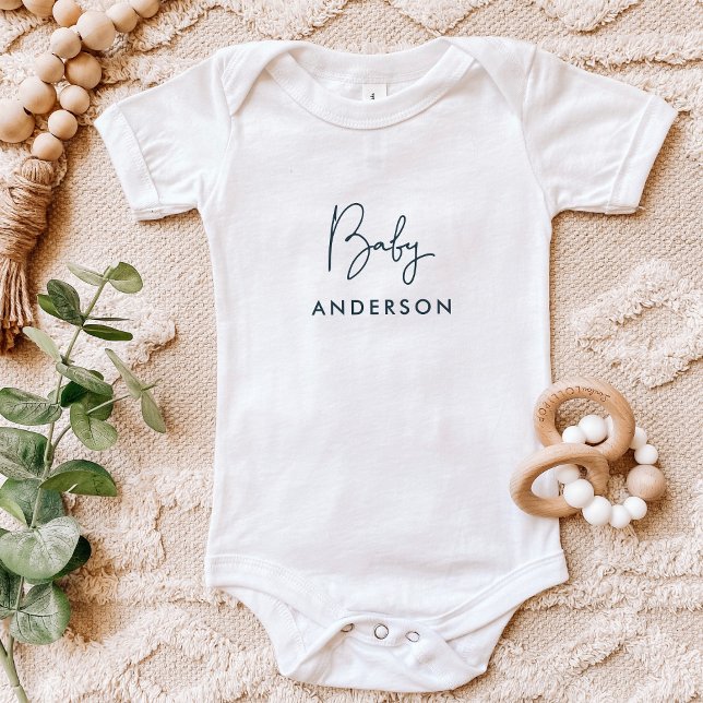 Body Para Bebé Nombre del bebé del Personalizado índigo (Subido por el creador)