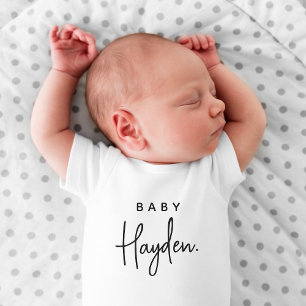 Body Para Bebé Nombre del bebé Regalo de llegada de recién nacido