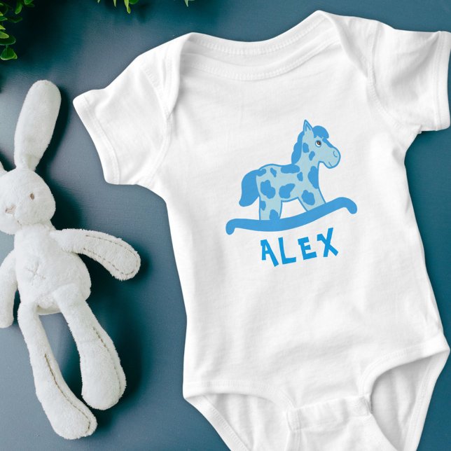 Body Para Bebé Nombre del caballo de Rocas Azules Cute (Subido por el creador)