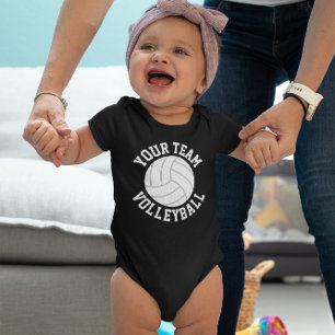 Body Para Bebé Nombre del equipo de bebé de voleibol, nombre y nú