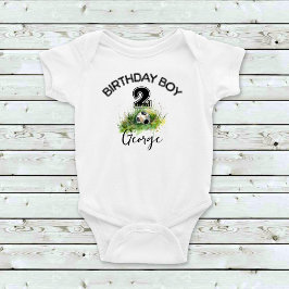 Body Para Bebé Nombre del usuario Balón de fútbol Cute niños