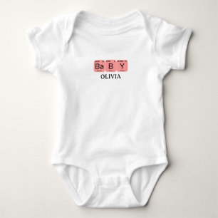 Body Para Bebé Nombre editable del elemento de tabla periódica de