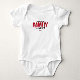 Body Para Bebé Nombre familiar que coincide con Navidades T-Shirt