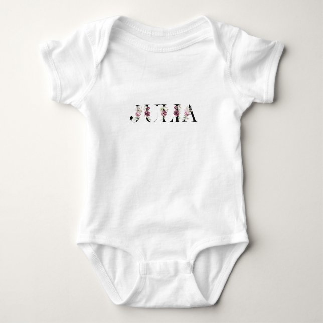Body Para Bebé Nombre Julia (Anverso)