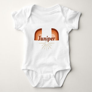 Body Para Bebé Nombre Juniper Set Boho Hippie Arcoiris Neutral