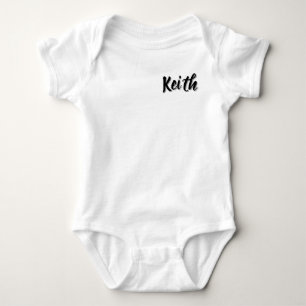 Body Para Bebé Nombre Keith bebé,
