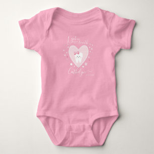 Body Para Bebé Nombre Personalizado Bab Bebé Primera Cama De Dien