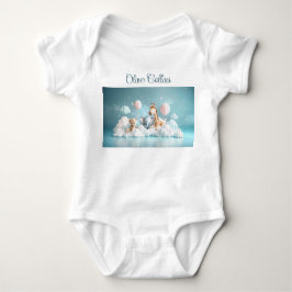 Body Para Bebé Nombre personalizado Baby Zebra con todos sus amig