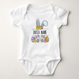 Body Para Bebé Nombre personalizado Bebé Bebé Bunny Monograma