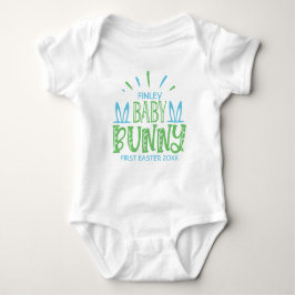 Body Para Bebé Nombre personalizado Conejo Bebé Dulce Primeros Hu